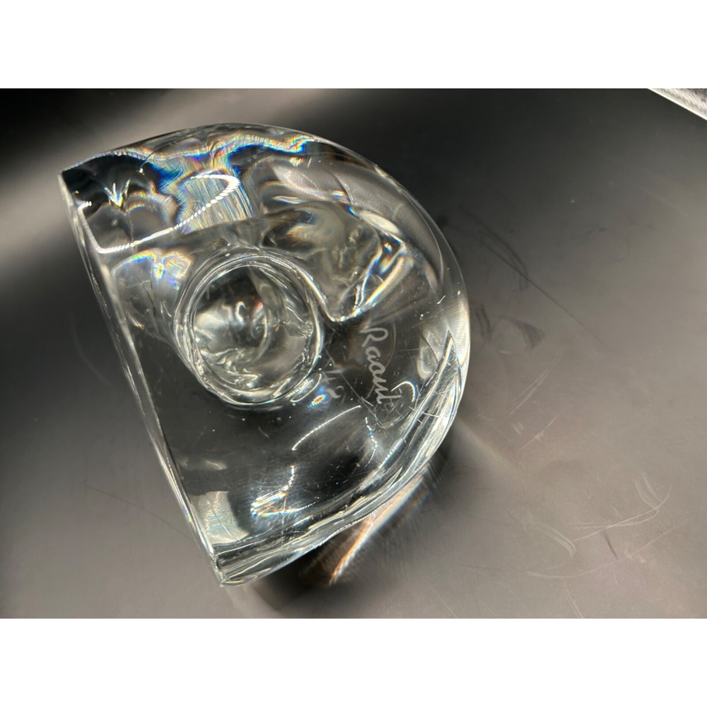 RARE Crystal duck bookend figurine high quality Dimpled Eyes 6.5 in tall - Picture 6 of 16
